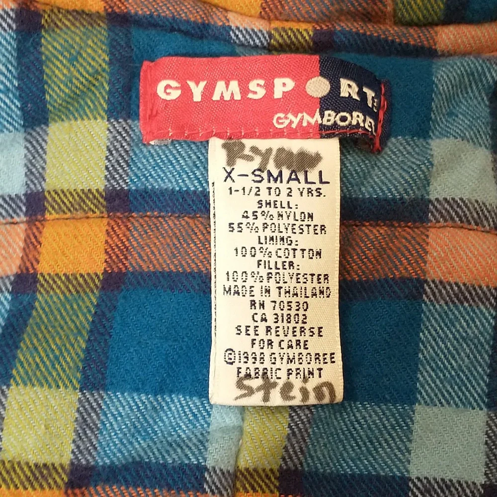 Gymboree Snowsuit, Navy Blue With Plaid,  Boys Size 1 1/2‎ To 2 Years Old